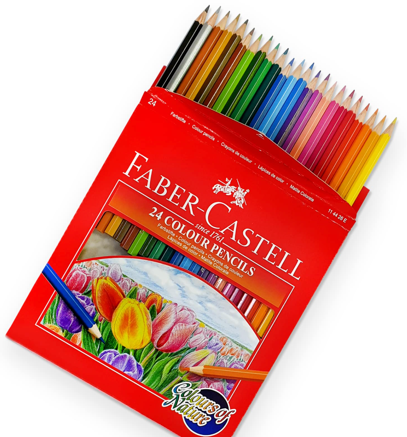 24 Crayons de couleurs ''Faber Castell''