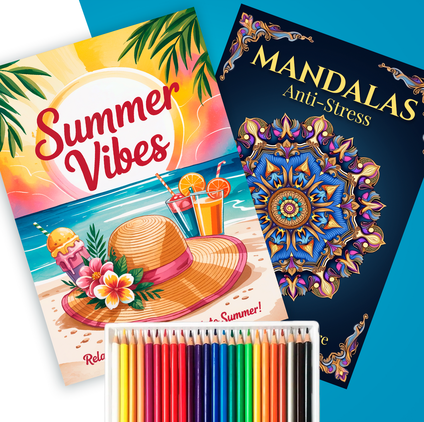Pack Mandalas + Summer Vibes + 24 couleurs