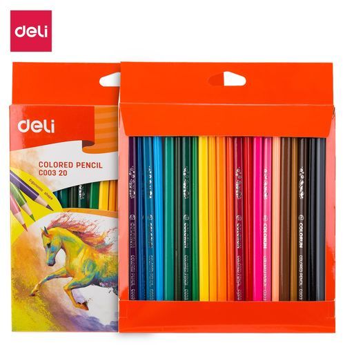 24 Crayons de couleurs ''Deli''