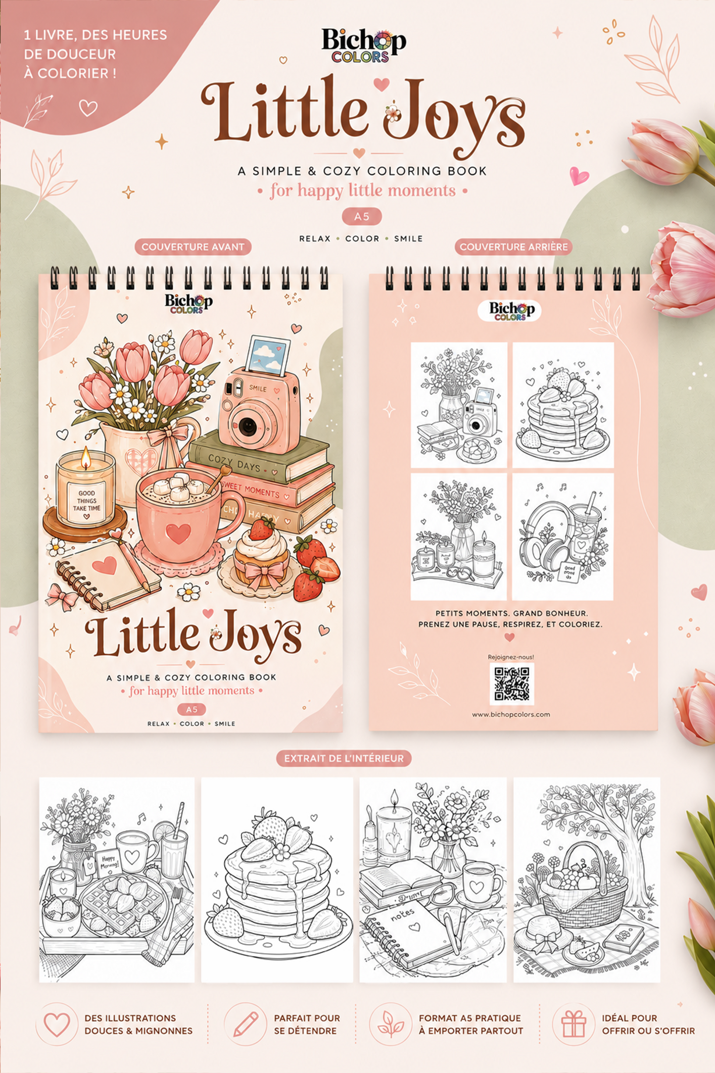✨ Pack Coloriage Nomade ⭐ 3 Mini livres + crayons de couleurs🔥