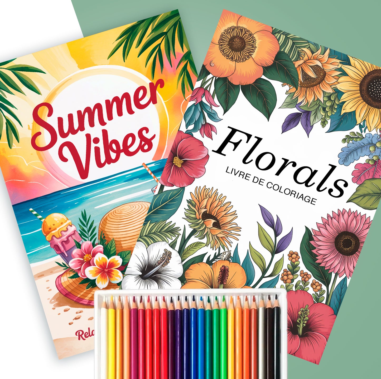 Pack Florals+ Summer Vibes + 24 Couleurs