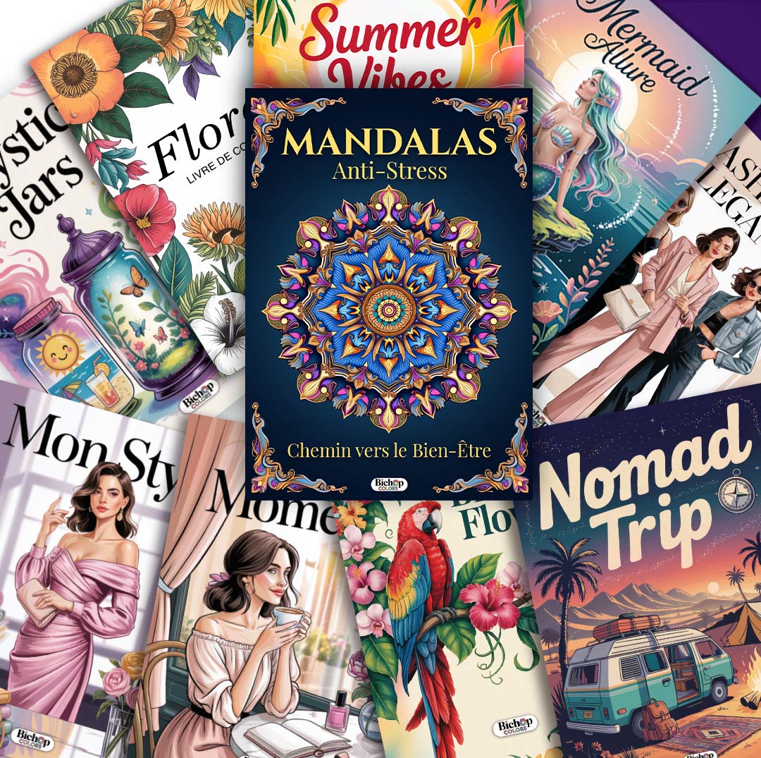 livre_de_coloriage - Bichop_colors - Mandala - Anti - stress